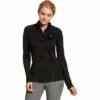 2023 Ariat Womens Sunstopper 2.0 1/4 Zip Baselayer 10030429 - Black Colour Black