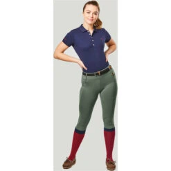 2022 Dublin Womens Cool It Everyday Riding Tights 100492402 - Olive Green Colour Olive Green -Equestrian Sports Store 1004924026 DB Cool It Tights Image Null Hero.700x700