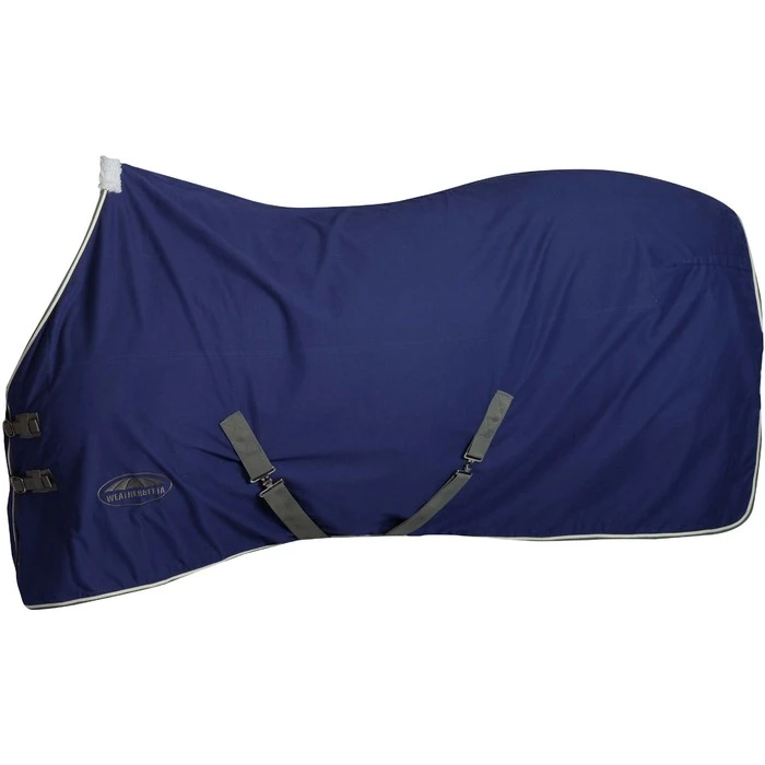 2022 Weatherbeeta Cotton Show Sheet II Standard Neck 1007764001 - Dark Blue / Grey / White 1 2022 Weatherbeeta Cotton Show Sheet II Standard Neck 1007764001 - Dark Blue / Grey / White