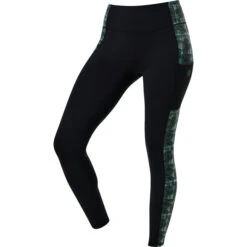 2022 Dublin Womens Zora Print Full Grip Tights 1010964007 - Emerald