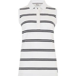 2021 Dubarry Womens Mohill Sleeveless Polo T-shirt 4017 - White