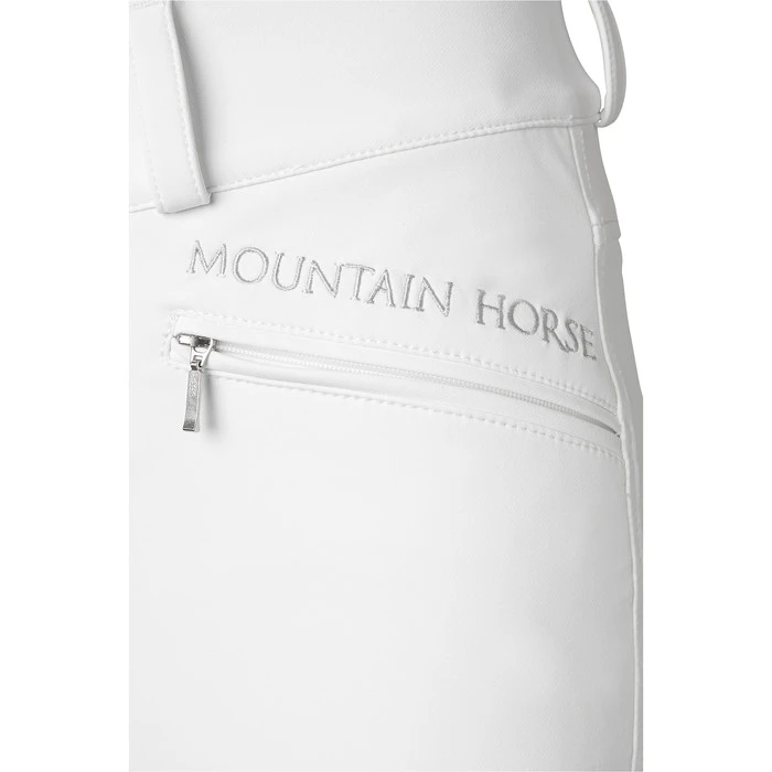 2023 Mountain Horse Womens Diana Breeches 053240 - White Colour White 3 2023 Mountain Horse Womens Diana Breeches 053240 - White Colour White - Image 3
