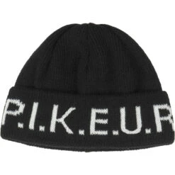 2021 Pikeur Logo Beanie 8846 - Black / White Colour Black/White