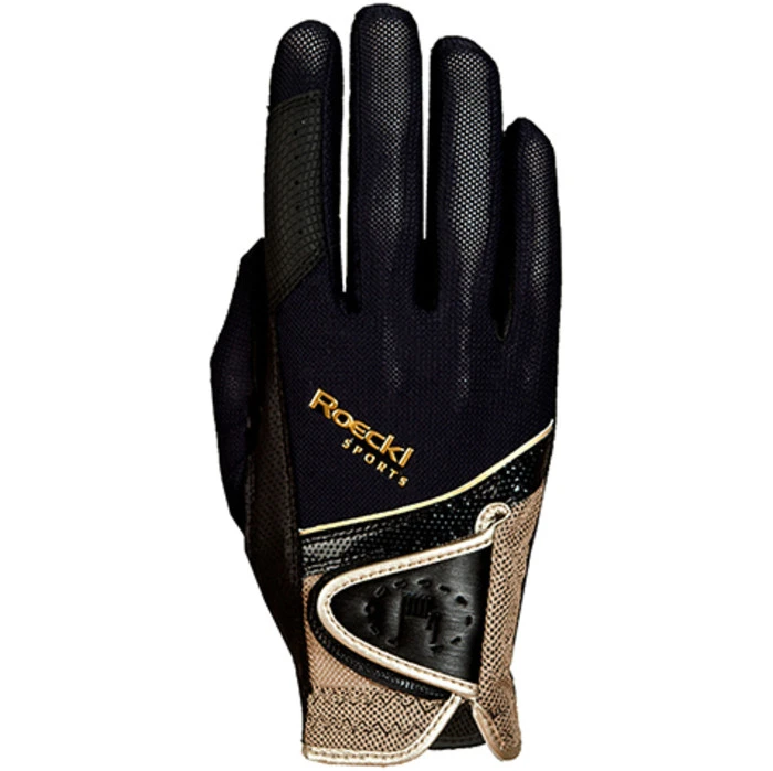 2022 Roeckl Madrid Riding Gloves 3301-249 - Black / Gold Colour Gold/Black 1 2022 Roeckl Madrid Riding Gloves 3301-249 - Black / Gold Colour Gold/Black