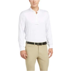 2022 Ariat Mens Long Sleeve Tek Show Shirt 10035393 - White