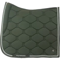 2022 PS Of Sweden Signature Dressage Cotton Saddle Pad 1110-022 - Forest Green