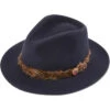 2023 Alan Paine Mens Richmond Fedora Hat RICLFEL - Navy Colour Navy