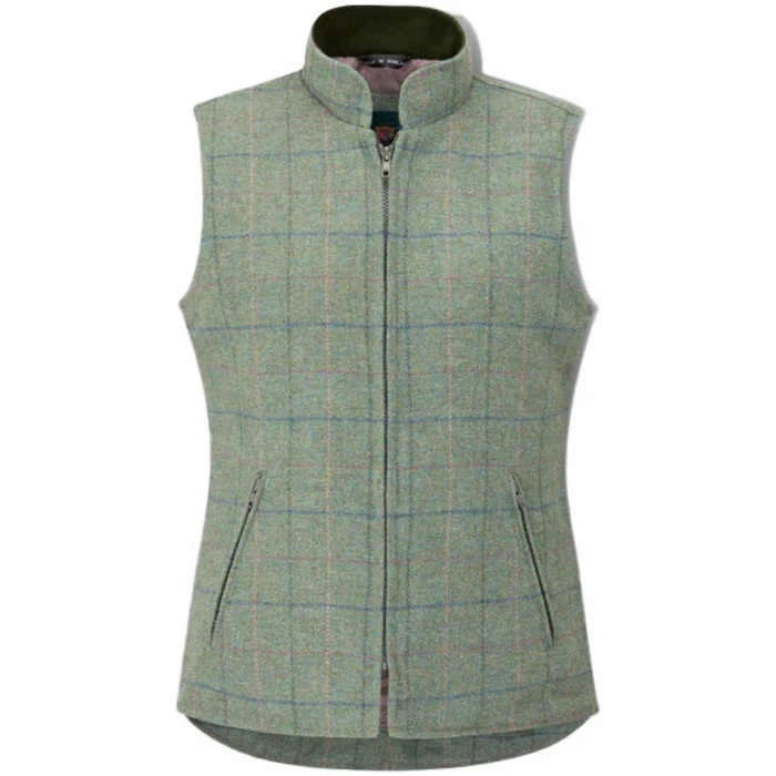 2023 Alan Paine Womens Rutland Tweed Gilet RUTLGIL - Spindle 1 2023 Alan Paine Womens Rutland Tweed Gilet RUTLGIL - Spindle