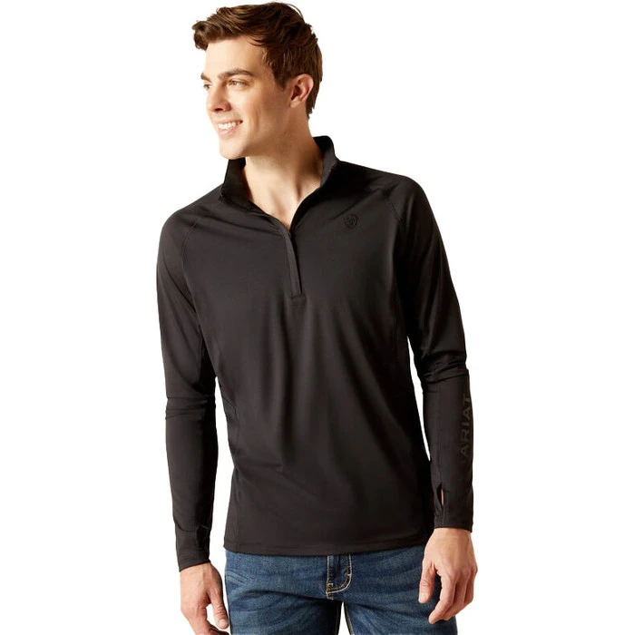 2023 Ariat Mens Lowell Long Sleeve Base Layer Top 10046334 - Black 1 2023 Ariat Mens Lowell Long Sleeve Base Layer Top 10046334 - Black