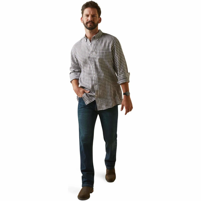 2023 Ariat Mens Mens Sonoma Shirt 10043905 - Banyan Bark Check 1 2023 Ariat Mens Mens Sonoma Shirt 10043905 - Banyan Bark Check