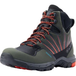 2023 Ariat Mens Skyline Solaris Waterproof Boots 10044577 - Forest / Orange