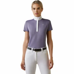 2023 Ariat Womens Aptos Show Shirt 10043499 - Dusky Granite