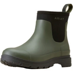 2023 Ariat Womens Kelmarsh Shortie Wellington Boots 10047064 - Dark Olive Colour Dark Olive
