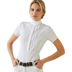 2023 Ariat Womens Luxe Show Shirt 10043820 - White