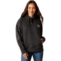 2023 Ariat Womens Rabere Hoodie 10046046 - Charcoal