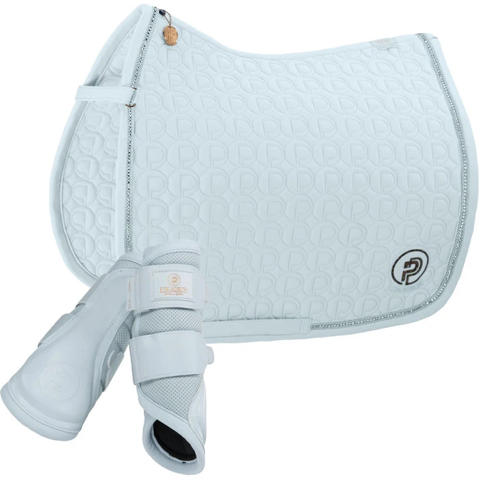 2023 Eskadron Platinum Softshell Saddle Cloth & Mesh Tendon Boots Bundle ESPB1 - Powder Blue 1 2023 Eskadron Platinum Softshell Saddle Cloth & Mesh Tendon Boots Bundle ESPB1 - Powder Blue