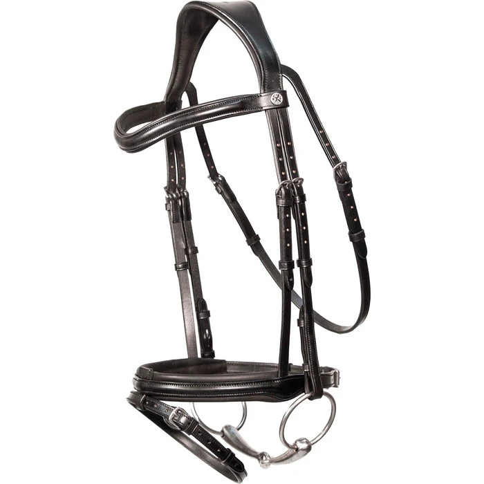 2023 Henry James Saddlery Comfort Flash Bridle HJ-BR-02 - Black Colour Black 1 2023 Henry James Saddlery Comfort Flash Bridle HJ-BR-02 - Black Colour Black