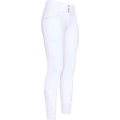 2023 Imperial Riding Womens Diva Capone Full Grip Competition Riding Breeches KL4123003 - White Colour White