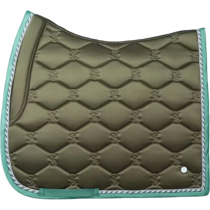 2023 PS Of Sweden Signature Dressage Saddle Pad 1110-040 - Olive Colour Olive 1 2023 PS Of Sweden Signature Dressage Saddle Pad 1110-040 - Olive Colour Olive