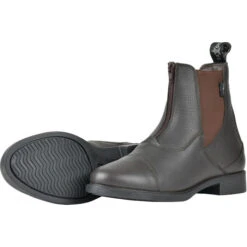 2023 Saxon Womens Allyn Zip Paddock Boots 101937 - Brown Colour Brown