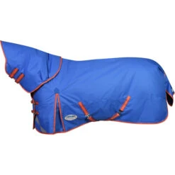 2023 Weatherbeeta Comfitec Plus Dynamic II Detach-A-Neck Medium Turnout Rug 10069170 - Royal Blue / Bright Orange Colour Royal Blue/Bright Orange
