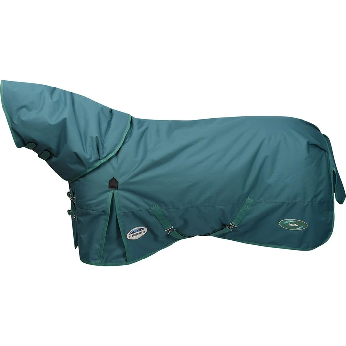 2023 Weatherbeeta Green-Tec 1200D Detach-A-Neck Lite Plus Turnout Rug - Dragonfly Blue / Bottle Green 1 2023 Weatherbeeta Green-Tec 1200D Detach-A-Neck Lite Plus Turnout Rug - Dragonfly Blue / Bottle Green