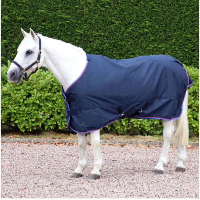 Hy Equestrian Signature Lightweight 100g Standard Neck Turnout Rug - Navy 1 Hy Equestrian Signature Lightweight 100g Standard Neck Turnout Rug - Navy