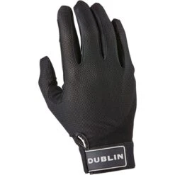 2022 Dublin Mesh Panel Riding Gloves 1007087002 - Black
