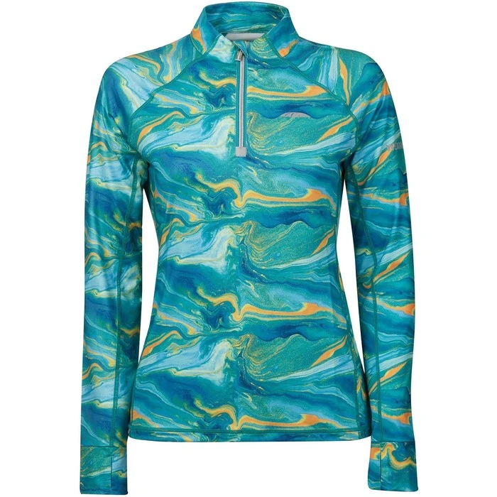 2022 Weatherbeeta Womens Ruby Printed Long Sleeve Top 1009342016 - Blue / Orange Swirl 1 2022 Weatherbeeta Womens Ruby Printed Long Sleeve Top 1009342016 - Blue / Orange Swirl