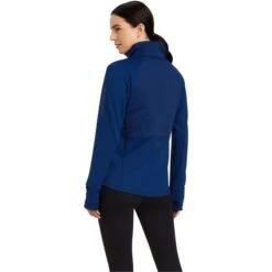 2022 Ariat Womens Venture 1/2 Zip Sweatshirt 10041396 - Estate Blue -Equestrian Sports Store 4762 F22 WMS ENGL 10041396 back.700x700