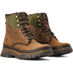 2022 Ariat Womens Moresby Waterproof Boots 10042409 -Oily Distressed Brown / Olive -Equestrian Sports Store 4773 F22 WMS ENGL 10042409 pair.700x700