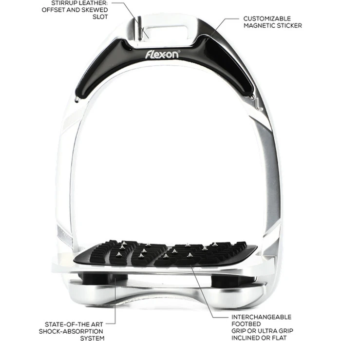 2022 Flex-on Aluminium Ultra Grip Stirrups A21PUG2105 - Aluminium Colour Aluminium 2 2022 Flex-on Aluminium Ultra Grip Stirrups A21PUG2105 - Aluminium Colour Aluminium - Image 2