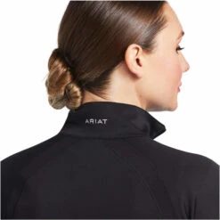 2023 Ariat Womens Sunstopper 2.0 1/4 Zip Baselayer 10030429 - Black Colour Black 8 2023 Ariat Womens Sunstopper 2.0 1/4 Zip Baselayer 10030429 - Black Colour Black -Equestrian Sports Store 5865 10030429 01.700x700