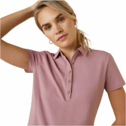 2023 Ariat Womens Cloverdale Polo 10043902 - Nostalgia Rose 8 2023 Ariat Womens Cloverdale Polo 10043902 - Nostalgia Rose -Equestrian Sports Store 5872 10043902 01.700x700