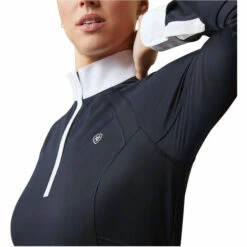 2023 Ariat Womens Sunstopper Pro 2.0 Show Shirt 10043603 - Show Navy / Ashton -Equestrian Sports Store 5878 10043603 03.700x700