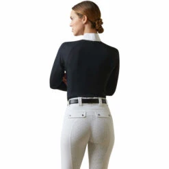 2023 Ariat Womens Sunstopper Pro 2.0 Show Shirt 10043603 - Show Navy / Ashton -Equestrian Sports Store 5878 10043603 back.700x700