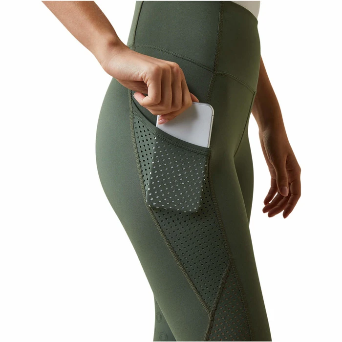 2023 Ariat Womens Breathe Eos Half Grip Recycled Materials Tights 10043401 - Beetle Colour Beetle 5 2023 Ariat Womens Breathe Eos Half Grip Recycled Materials Tights 10043401 - Beetle Colour Beetle - Image 5