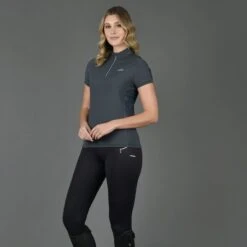 2023 Weatherbeeta Womens Sutton Short Sleeve Top 10183910- Pewter -Equestrian Sports Store 5973 16e1dfd2221adebb69be7e6b1bc5902e.700x700