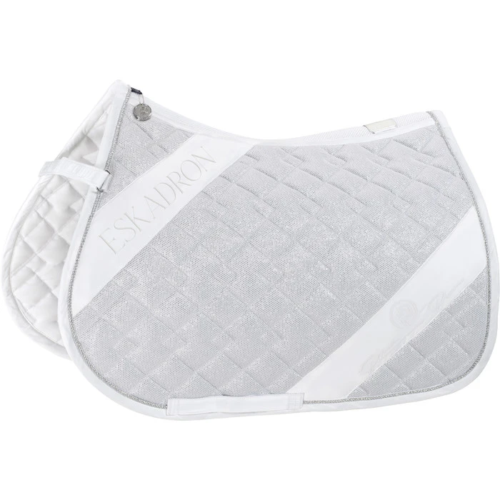 2023 Eskadron Glitter Mesh Saddle Cloth 218631 502 - White Colour White 2 2023 Eskadron Glitter Mesh Saddle Cloth 218631 502 - White Colour White - Image 2