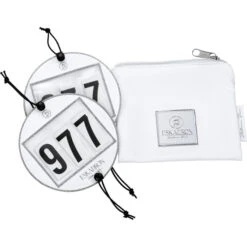 2023 Eskadron Highgloss Peacock Saddle Cloth & Round Bridle Number Holder Bundle PSNH23 - White -Equestrian Sports Store 6323 esk 382031 900 10 f.2000x2000.700x700