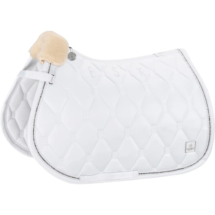 2023 Eskadron Glossy Crystal Saddle Cloth & Mesh Evo-Wool Tendon Boots Bundle 218131555131 - White 3 2023 Eskadron Glossy Crystal Saddle Cloth & Mesh Evo-Wool Tendon Boots Bundle 218131555131 - White - Image 3