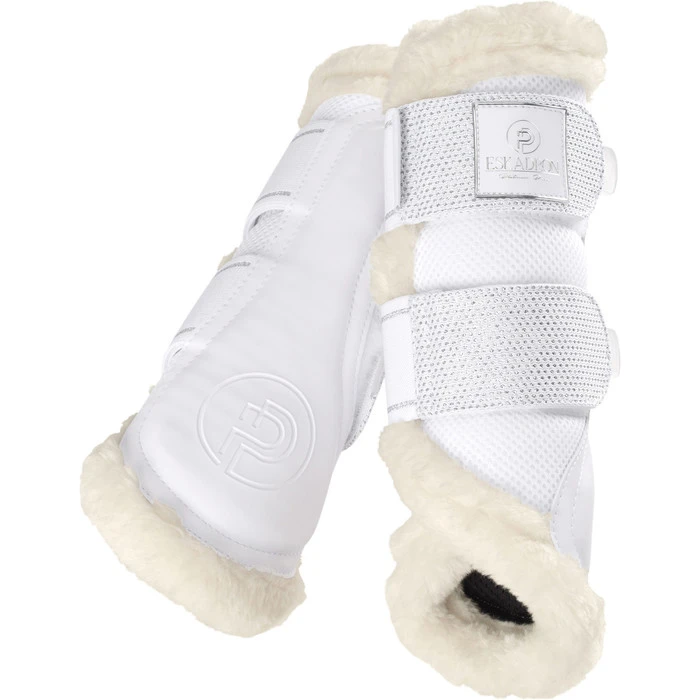 2023 Eskadron Glossy Crystal Saddle Cloth & Mesh Evo-Wool Tendon Boots Bundle 218131555131 - White 5 2023 Eskadron Glossy Crystal Saddle Cloth & Mesh Evo-Wool Tendon Boots Bundle 218131555131 - White - Image 5