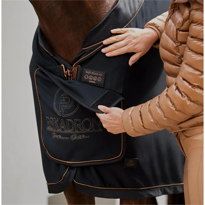 2023 Eskadron Platinum Softshell Air Sweat Rug 128539331290 - Black 4 2023 Eskadron Platinum Softshell Air Sweat Rug 128539331290 - Black - Image 4