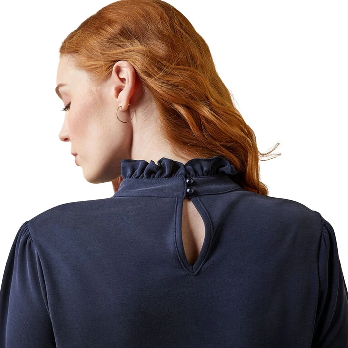 2023 Ariat Womens Inverness Long Sleeve Top 10046340 - Navy 4 2023 Ariat Womens Inverness Long Sleeve Top 10046340 - Navy - Image 4