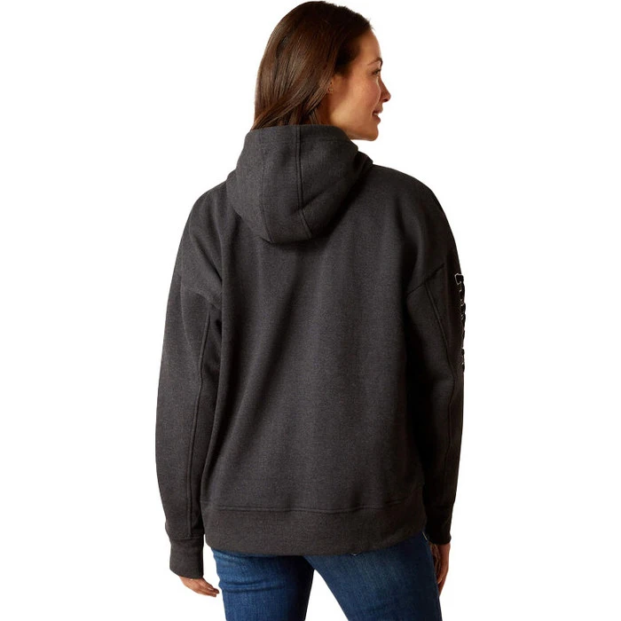 2023 Ariat Womens Rabere Hoodie 10046046 - Charcoal 2 2023 Ariat Womens Rabere Hoodie 10046046 - Charcoal - Image 2