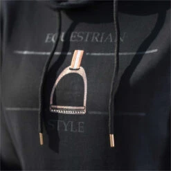 2023 HKM Womens Equine Sports Style Hoodie 13297 - Black / Rose Gold -Equestrian Sports Store 6661 202320HKM20Womens20Equine20Sports20Style20Hoodie201329720 20Black2020Rose20Gold203.700x700