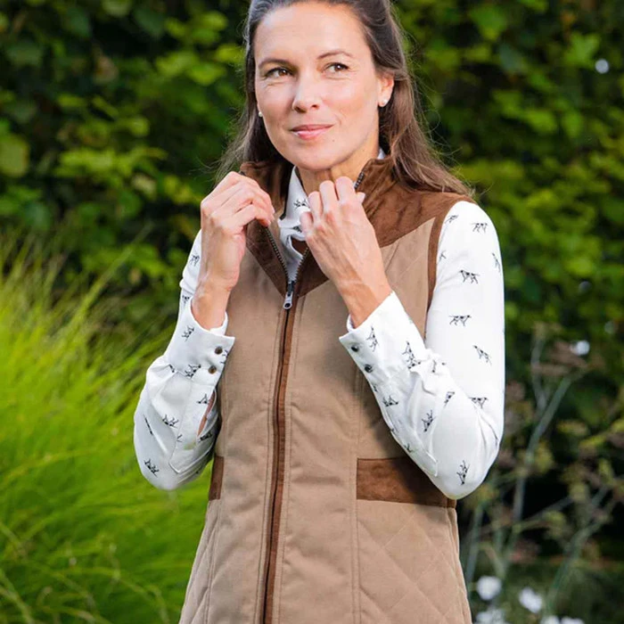 2023 Baleno Womens Maree Gilet 958BB8L0 - Camel 2 2023 Baleno Womens Maree Gilet 958BB8L0 - Camel - Image 2