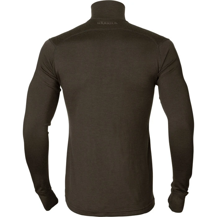 2023 Harkila Mens Base All Season Half Zip Top 2001060 - Shadow Brown 2 2023 Harkila Mens Base All Season Half Zip Top 2001060 - Shadow Brown - Image 2