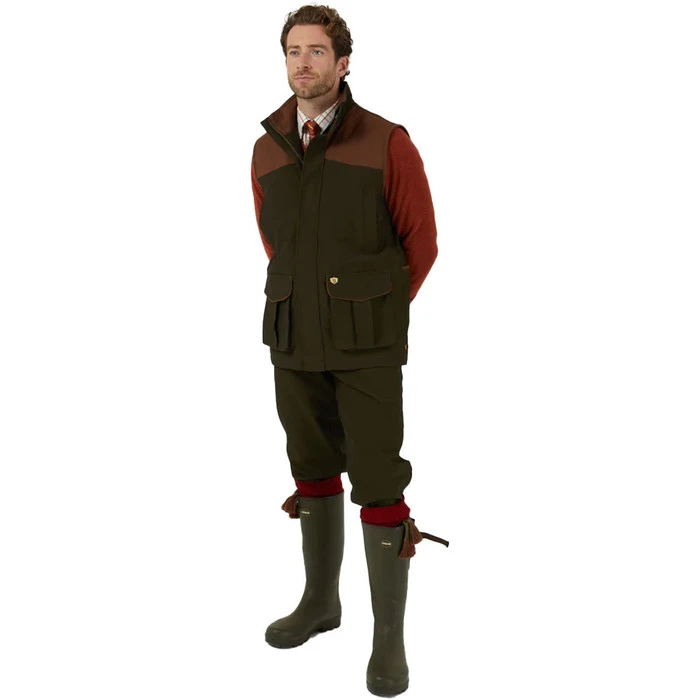 2023 Alan Paine Mens Stancombe Waistcoat STNGWCT - Olive 2 2023 Alan Paine Mens Stancombe Waistcoat STNGWCT - Olive - Image 2