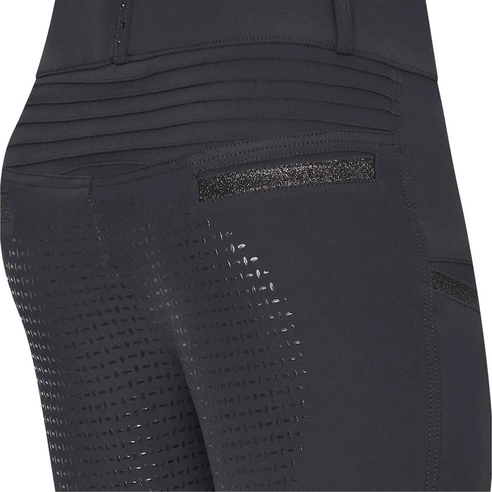 2023 Imperial Riding Womens Shiny Sparks Full Grip Riding Tights KL44322008 - Black Colour Black 5 2023 Imperial Riding Womens Shiny Sparks Full Grip Riding Tights KL44322008 - Black Colour Black - Image 5